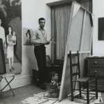 3.-Alex-Katz-y-su-hijo-Vincent-en-el-estudio-de-Nueva-York-1961.