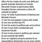 Peana a Ferrero vs Berlusconi