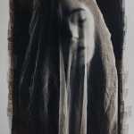 Dodo Veneziano, La maschera della pietà nasconde il dolore 2018 Cyanotype on Gum Bichromate print 30×40