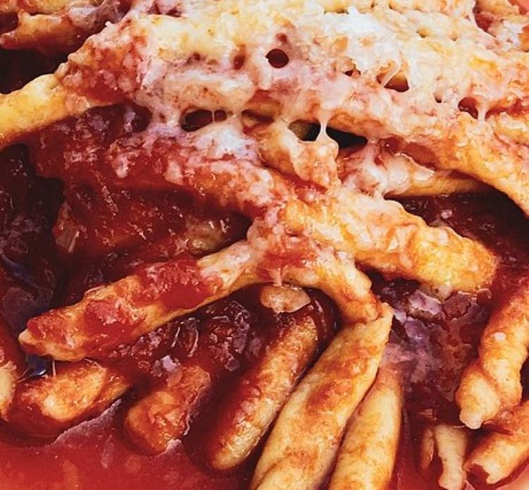 Ceppe Condite maccheroni salsa abruzzese